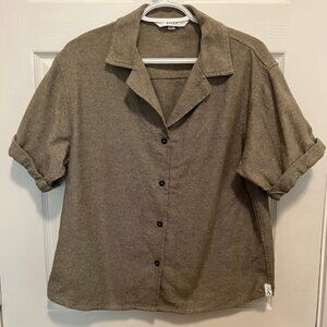 Women's Oxford Camp Collar in Mire by ANIÁN, size L